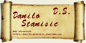 Danilo Stanišić vizit kartica